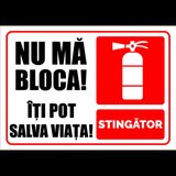 Indicator pentru stingator nu ma bloca iti pot salva viata